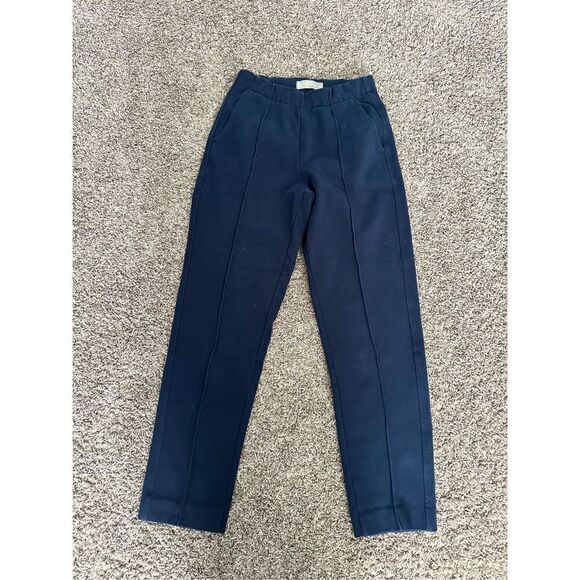 Everlane The Dream Pant Navy Blue Women’s Size XXS Pull On Tapered Leg Trousers - Picture 4 of 15